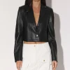 Walter Baker Aaron Blazer, Black-Leather>Women Jackets