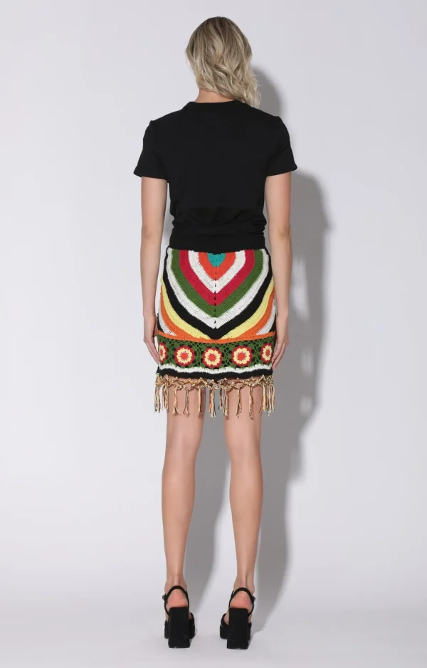 Walter Baker Alaina Skirt, Rainbow Sun Crochet>Women Bottoms