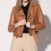 Walter Baker Allison Jacket, Camel-Leather>Women Jackets