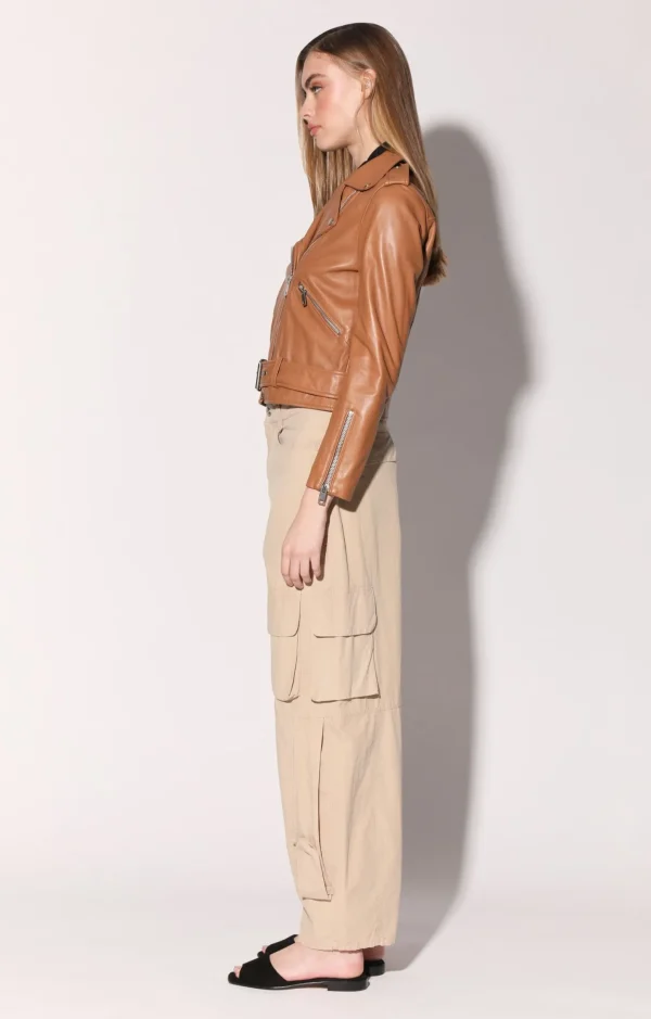 Walter Baker Allison Jacket, Camel-Leather>Women Jackets