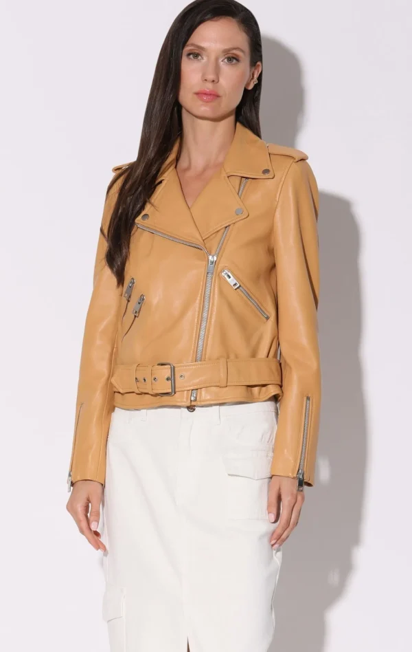 Walter Baker Allison Jacket, Macaroon-Leather>Women Leather