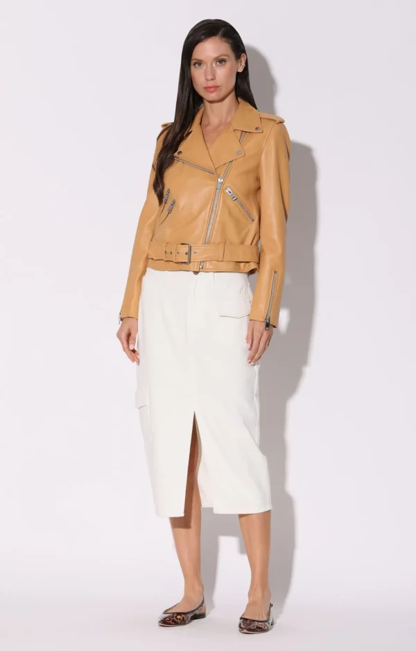 Walter Baker Allison Jacket, Macaroon-Leather>Women Jackets