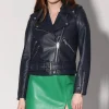 Walter Baker Allison Jacket, Navy-Leather>Women Leather