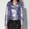 Walter Baker Allison Jacket, Peri Metallic-Leather>Women Jackets