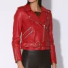 Walter Baker Allison Jacket, Red-Leather>Women Jackets