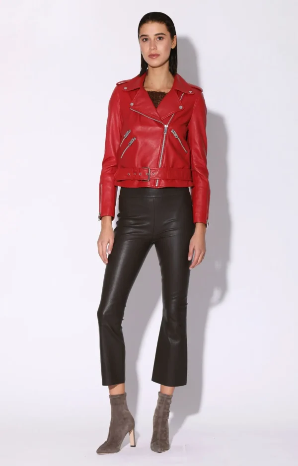 Walter Baker Allison Jacket, Red-Leather>Women Leather