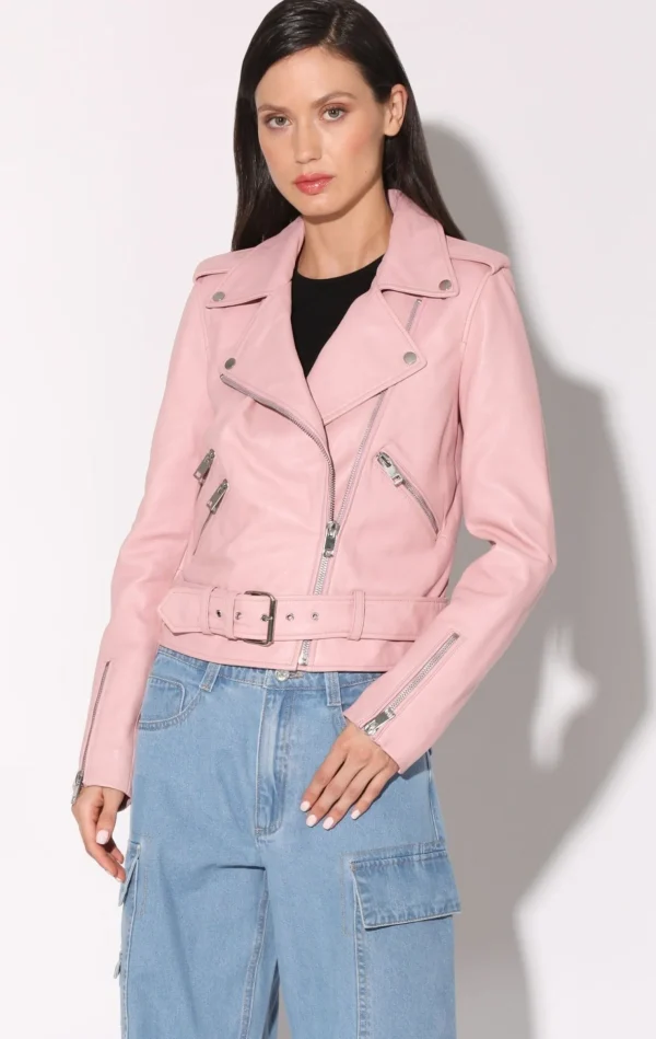 Walter Baker Allison Jacket, Taffy-Leather>Women Leather