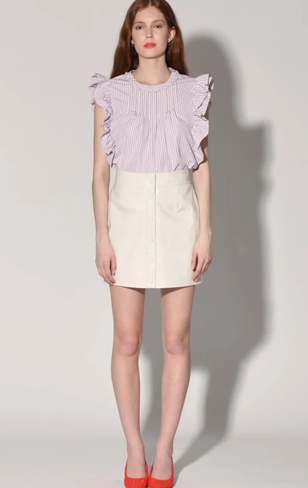 Walter Baker Amy Skirt, Oyster Patent-Leather>Women Bottoms