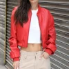 Walter Baker Andrea Jacket, Scarlet-Leather>Women Jackets