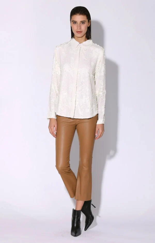 Walter Baker Athena Top, Vanilla Cloud Sequin>Women Tops