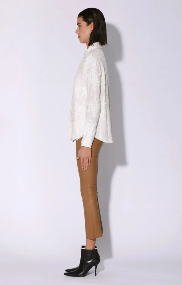 Walter Baker Athena Top, Vanilla Cloud Sequin>Women Tops