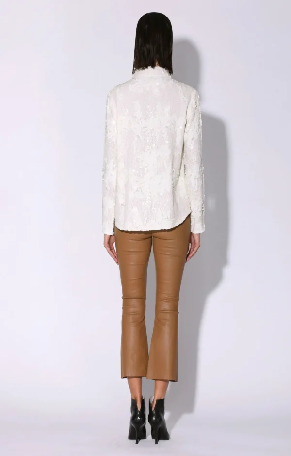 Walter Baker Athena Top, Vanilla Cloud Sequin>Women Tops