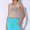 Walter Baker Chayse Top, Crochet Sequin>Women Tops