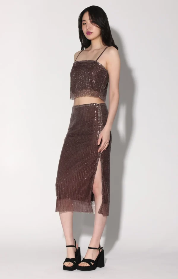 Walter Baker Chellie Top, City Sequin Mink>Women Tops