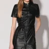 Walter Baker Chloe Dress, Black-Leather>Women Dresses