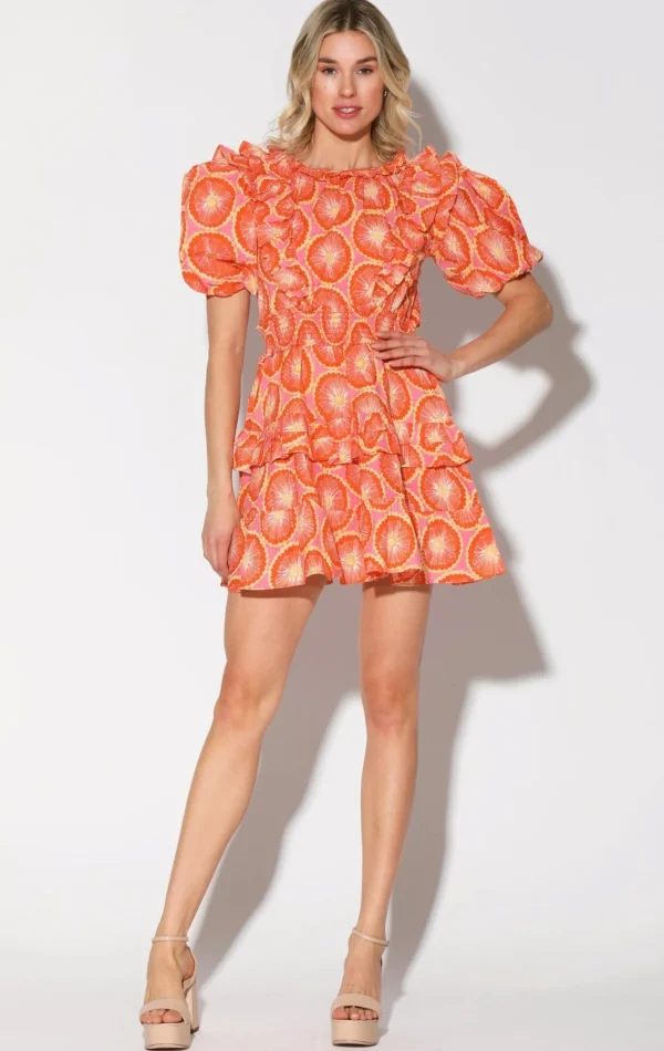 Walter Baker Ciara Dress, Orange Blossom>Women Dresses