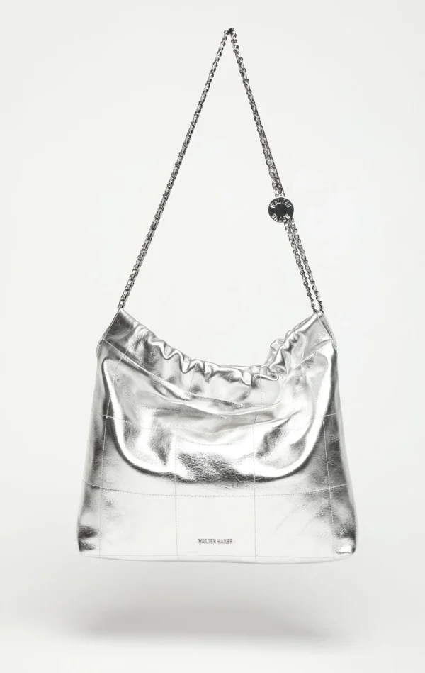 Walter Baker Cleo Shoulder, Metallic Silver>Women Handbags