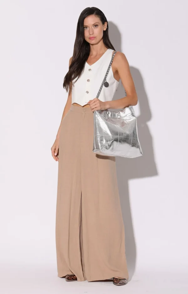 Walter Baker Cleo Shoulder, Metallic Silver>Women Handbags