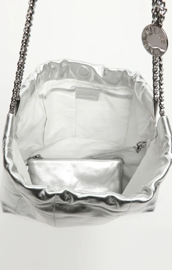 Walter Baker Cleo Shoulder, Metallic Silver>Women Handbags