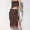 Walter Baker Crista Skirt, City Sequin Mink>Women Bottoms