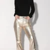 Walter Baker Dimitri Pant, Gold-Leather>Women Bottoms