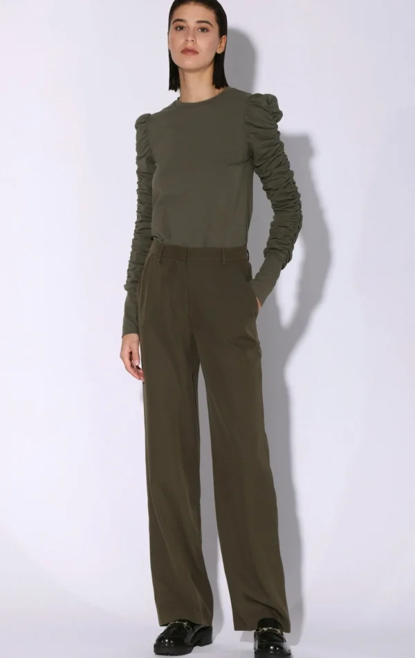 Walter Baker Dot Top, Olive>Women Tops