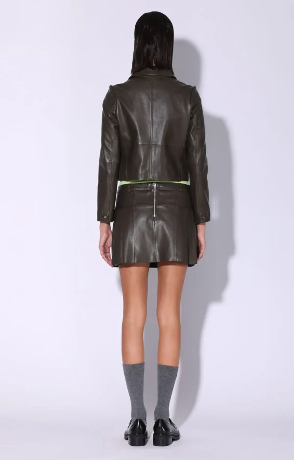 Walter Baker Estrella Jacket, Moss-Leather>Women Leather