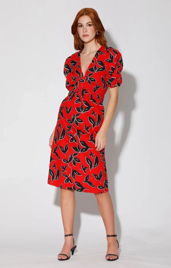 Walter Baker Fabienne Dress, Bold Persimmon>Women Dresses