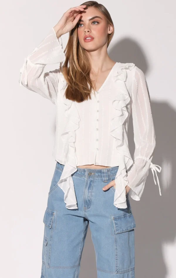 Walter Baker Francesca Top, Off White>Women Tops