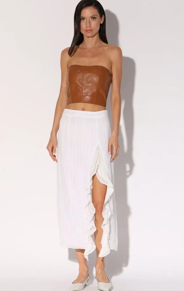 Walter Baker Frida Skirt, Off White>Women Bottoms