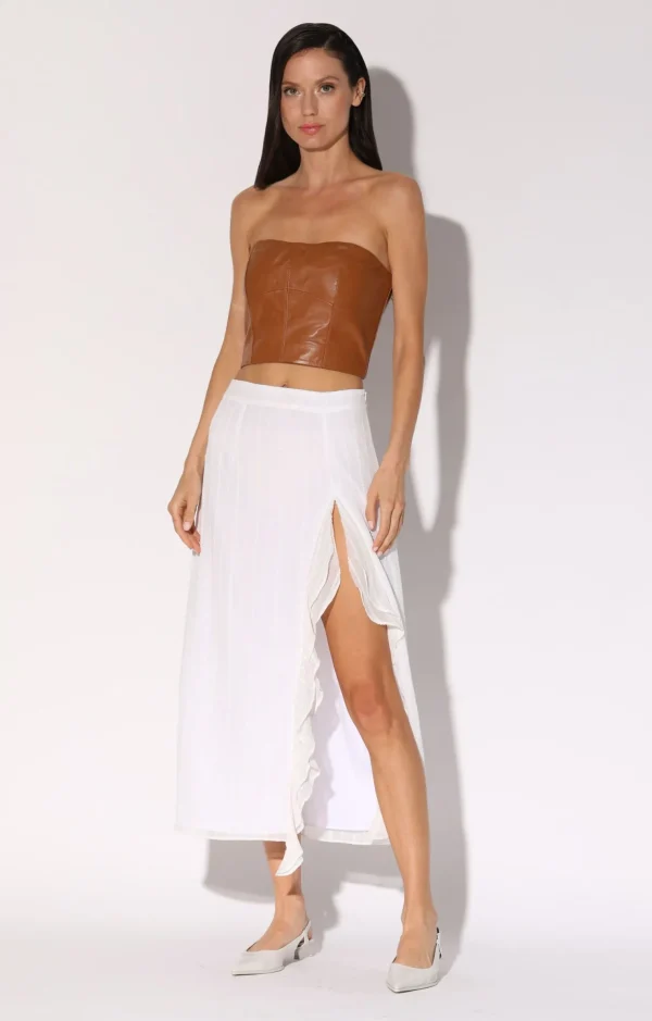 Walter Baker Frida Skirt, Off White>Women Bottoms