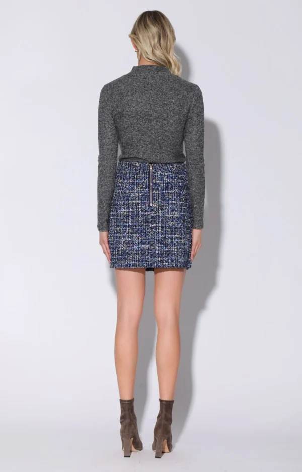 Walter Baker Iliana Skirt, Aurora Tweed>Women Bottoms