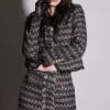 Walter Baker Inaya Jacket, Tribeca Tweed Black Blush>Women Jackets