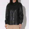 Walter Baker Jaycee Top, Black-Leather>Women Tops