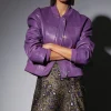 Walter Baker Jessah Jacket, Amethyst-Leather>Women Leather