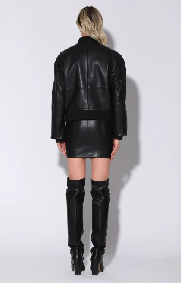 Walter Baker Jessah Jacket, Black-Leather>Women Jackets