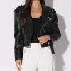 Walter Baker Jordy Jacket, Black-Leather>Women Leather