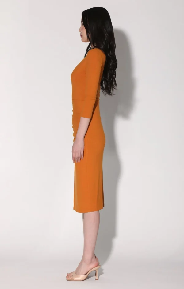 Walter Baker Kalani Dress, Rust>Women Dresses