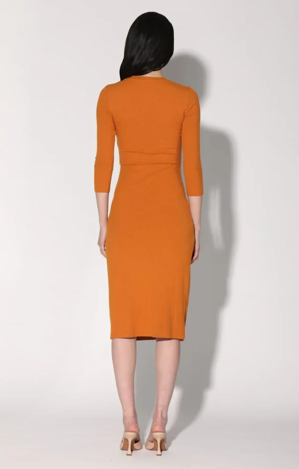 Walter Baker Kalani Dress, Rust>Women Dresses