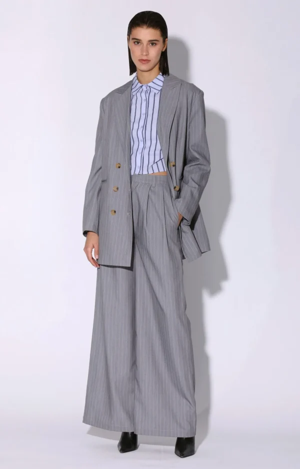 Walter Baker Kamari Blazer, Heather Pin Stripe>Women Jackets