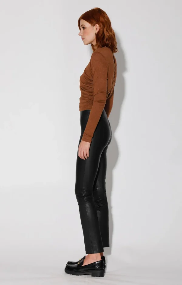 Walter Baker Karina Pant, Black-Stretch Leather>Women Bottoms