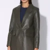 Walter Baker Kiki Blazer, Moss-Leather>Women Jackets