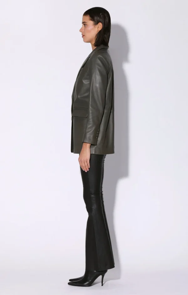 Walter Baker Kiki Blazer, Moss-Leather>Women Jackets