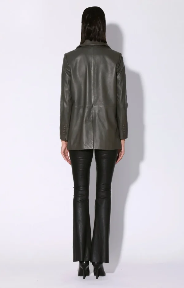 Walter Baker Kiki Blazer, Moss-Leather>Women Jackets