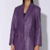 Walter Baker Kira Blazer, Amethyst-Leather>Women Jackets