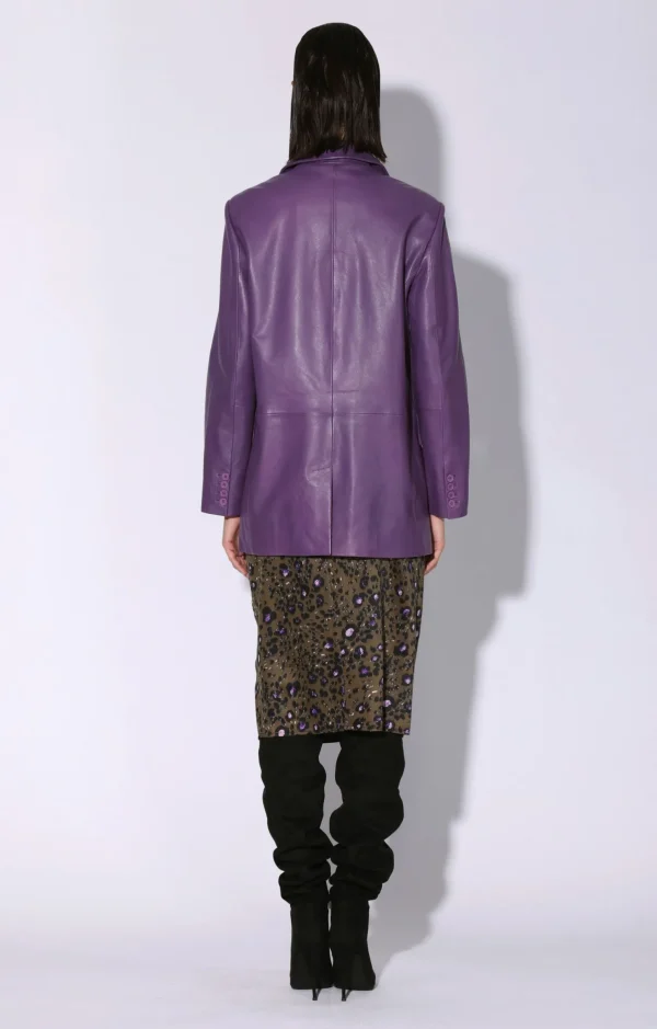 Walter Baker Kira Blazer, Amethyst-Leather>Women Jackets