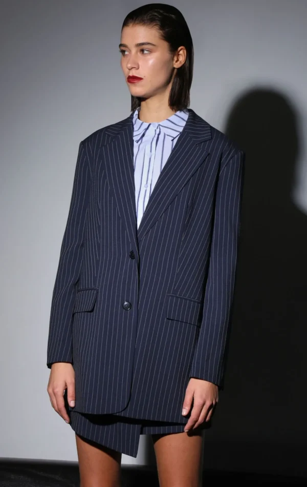 Walter Baker Kira Blazer, Cagney Pin Stripe>Women Jackets