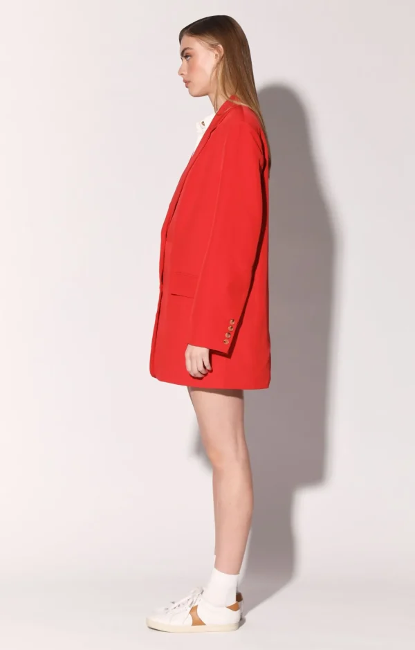 Walter Baker Kira Blazer, Cherry>Women Jackets