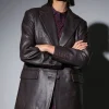 Walter Baker Kira Blazer, Mocha-Leather>Women Jackets