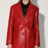 Walter Baker Kira Blazer, Red-Leather>Women Leather